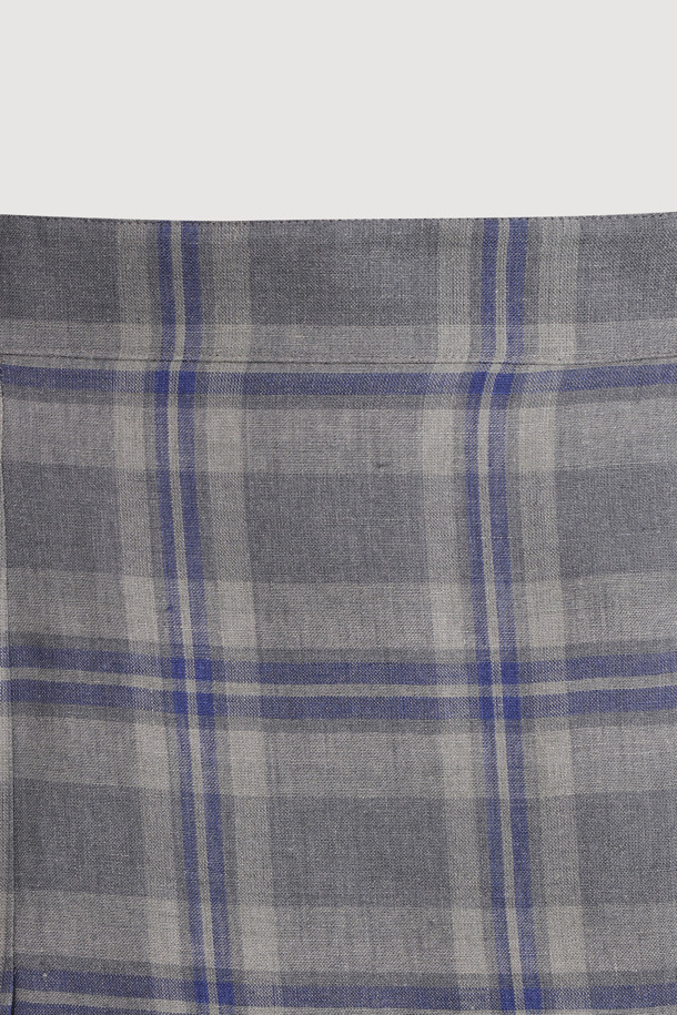 LUCKY CHOUETTE - 롱스커트 - Check Mix Long Pleats Skirt (multi color)