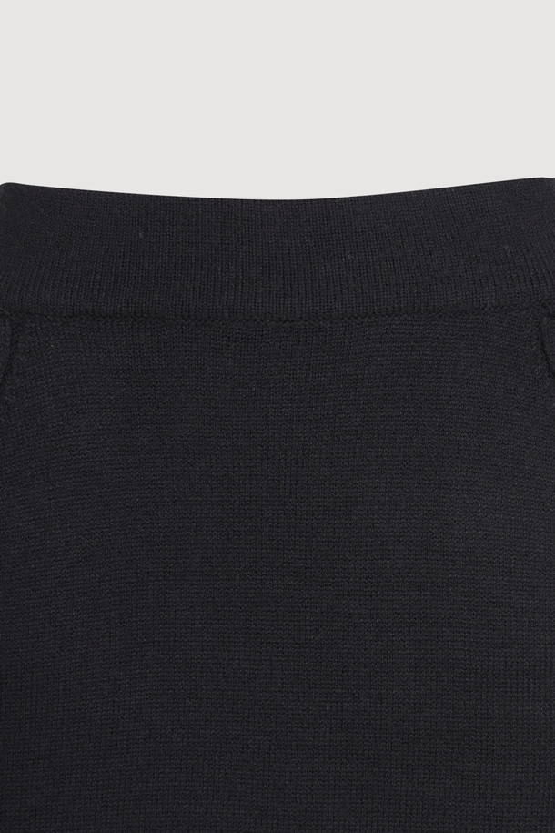 LUCKY CHOUETTE - 미니스커트 - Mini Knit Skirt (black)