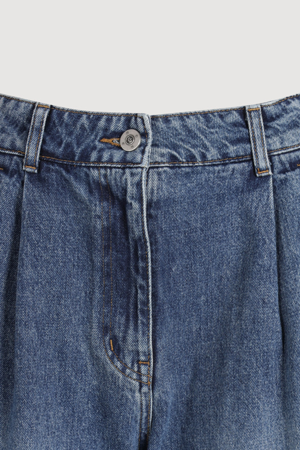 LUCKY CHOUETTE - 데님 - Side Color Denim Pants (blue)