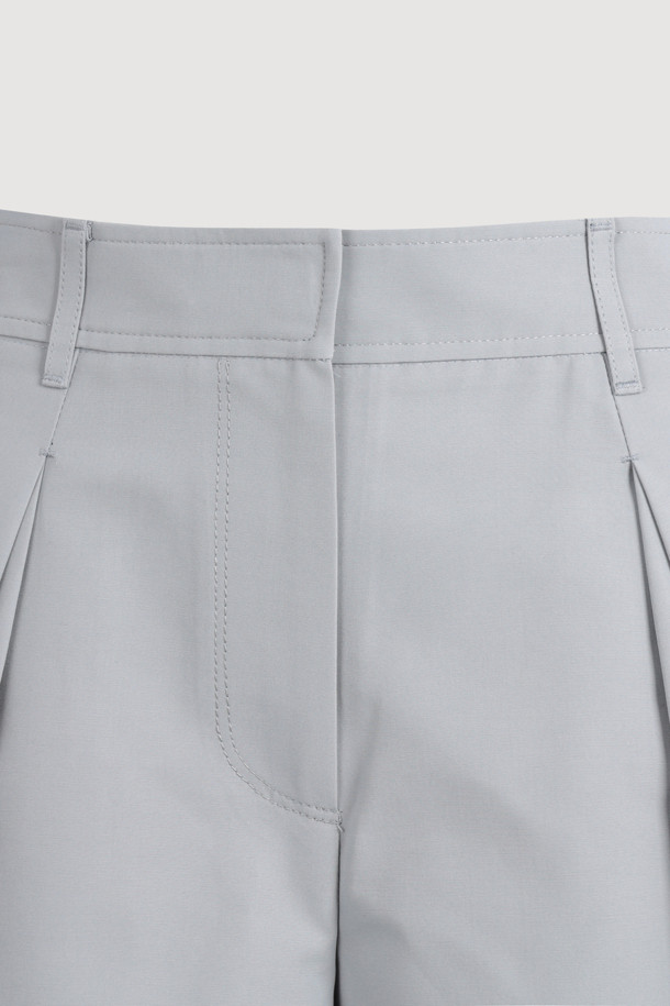 LUCKY CHOUETTE - 쇼트팬츠 - Tuck Point Back Banding Shorts (mint)