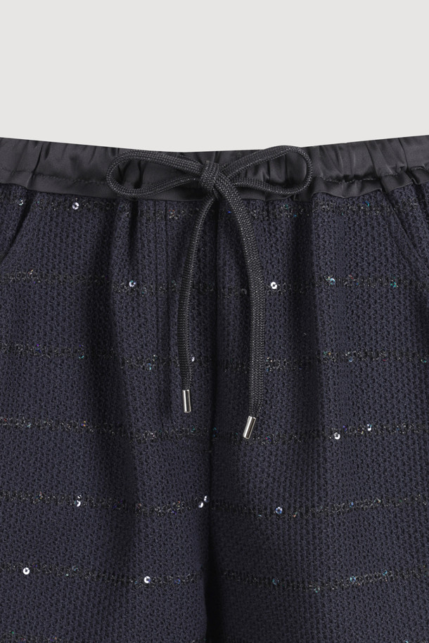 LUCKY CHOUETTE - 쇼트팬츠 - [Atelier] Dot Denim Like Banding Short Pants (multi color)