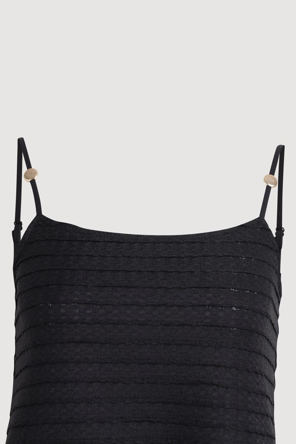 LUCKY CHOUETTE - 블라우스 - Pleats Jersey Top Blouse (black)