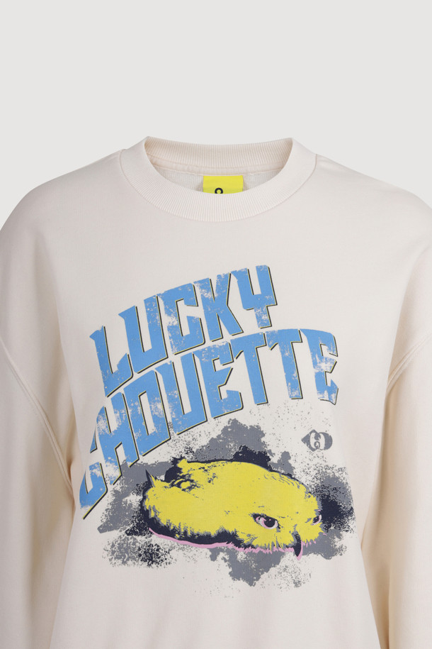 LUCKY CHOUETTE - 스웻셔츠 - Chouette Point Sweat T-shirt (ivory)