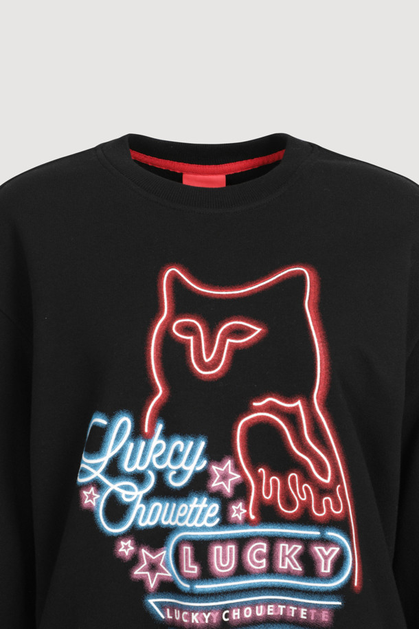 LUCKY CHOUETTE - 스웻셔츠 - [Holiday Edition] Chouette Point Sweatshirts (black)