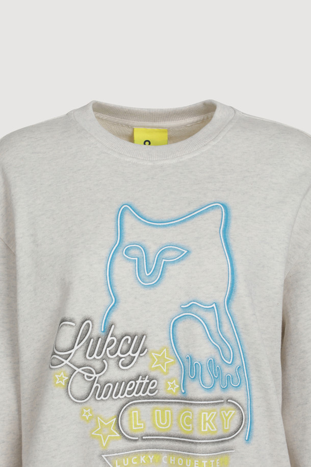 LUCKY CHOUETTE - 스웻셔츠 - [Holiday Edition] Chouette Point Sweatshirts (oatmeal)