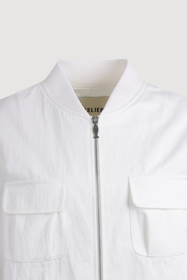 LUCKY CHOUETTE - 점퍼 - [Atelier] Back Point Hem Jumper (ivory)