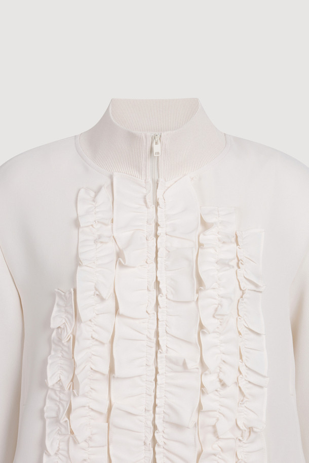 LUCKY CHOUETTE - 점퍼 - Frill Point Jumper (ivory)