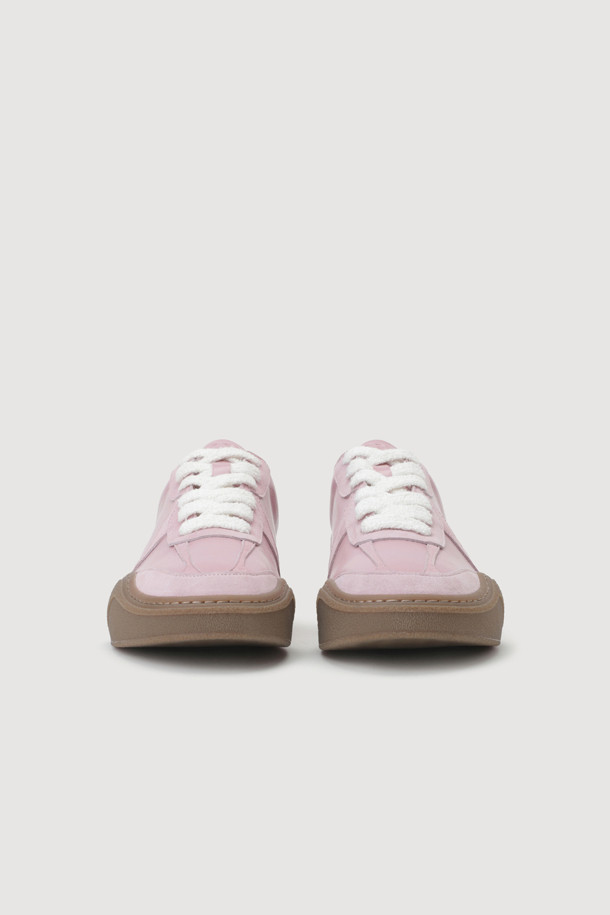 LUCKY CHOUETTE - 스니커즈 - Material Mix Color Sneakers (pink)