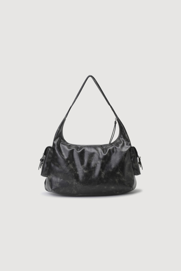 LUCKY CHOUETTE - 토트백 - Large Pocket Hobo Bag (black)