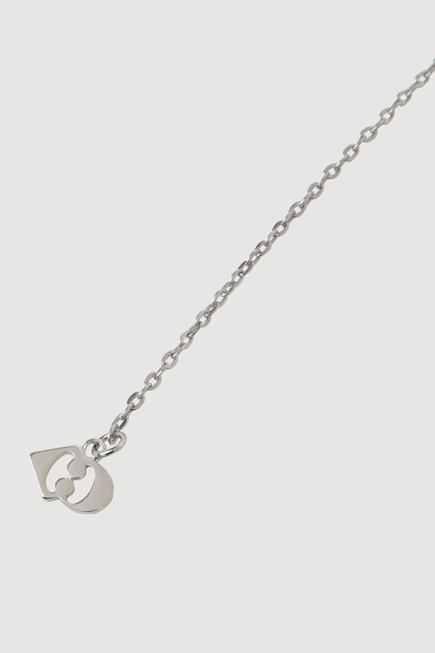 LUCKY CHOUETTE - 목걸이 - Emblem Decoration Long Necklace (silver)