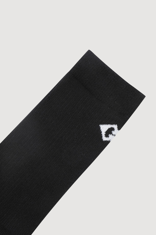 LUCKY CHOUETTE - 양말 - Basic Ribbed Socks(black)
