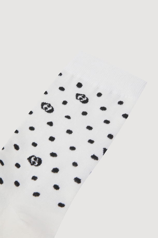 LUCKY CHOUETTE - 양말 - Dot Socks(white)
