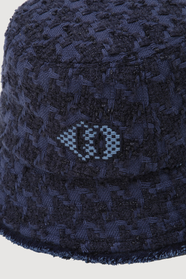 LUCKY CHOUETTE - 모자 - Tweed Bucket Hat(dark navy)