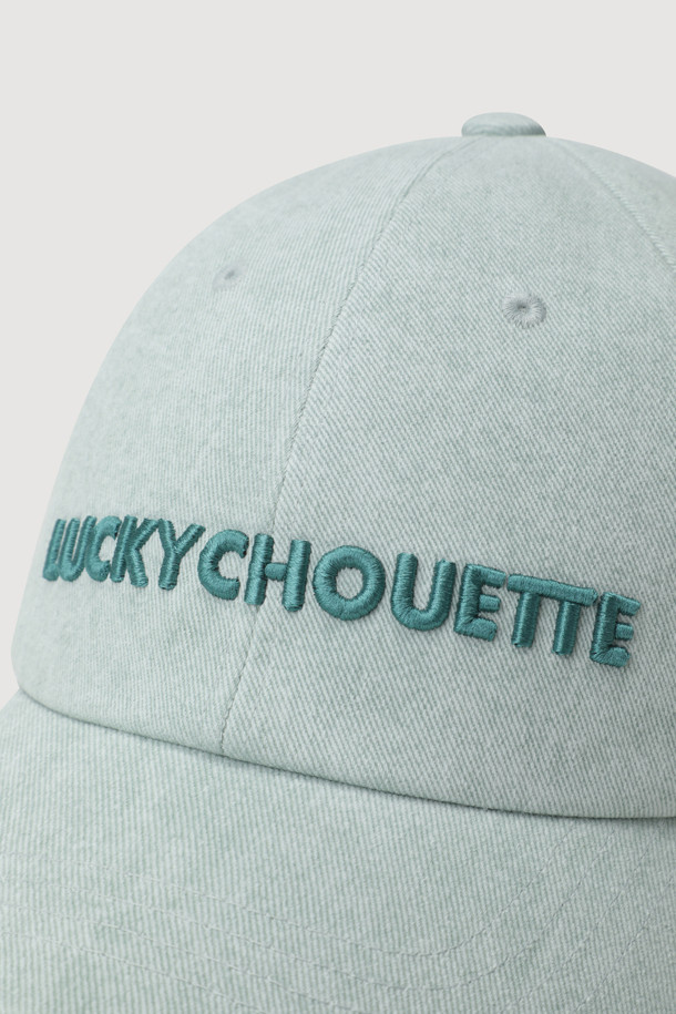 LUCKY CHOUETTE - 모자 - Lettering Embroidery Color Ball Cap (mint)