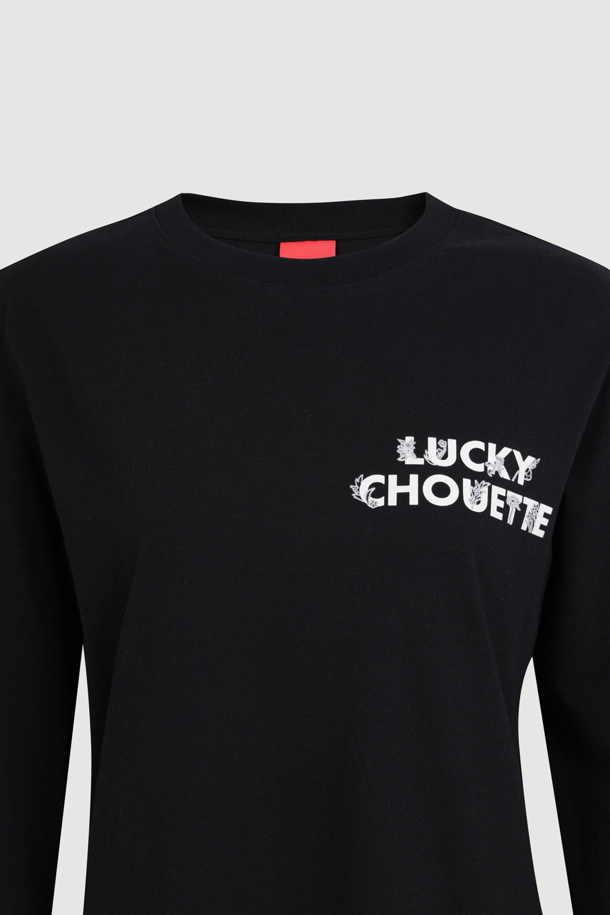 LUCKY CHOUETTE - 티셔츠 - Solid Long-sleeved T-Shirt