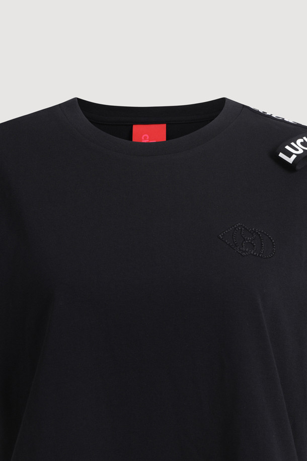 LUCKY CHOUETTE - 티셔츠 - Logo Tape Half Sleeve T-shirt