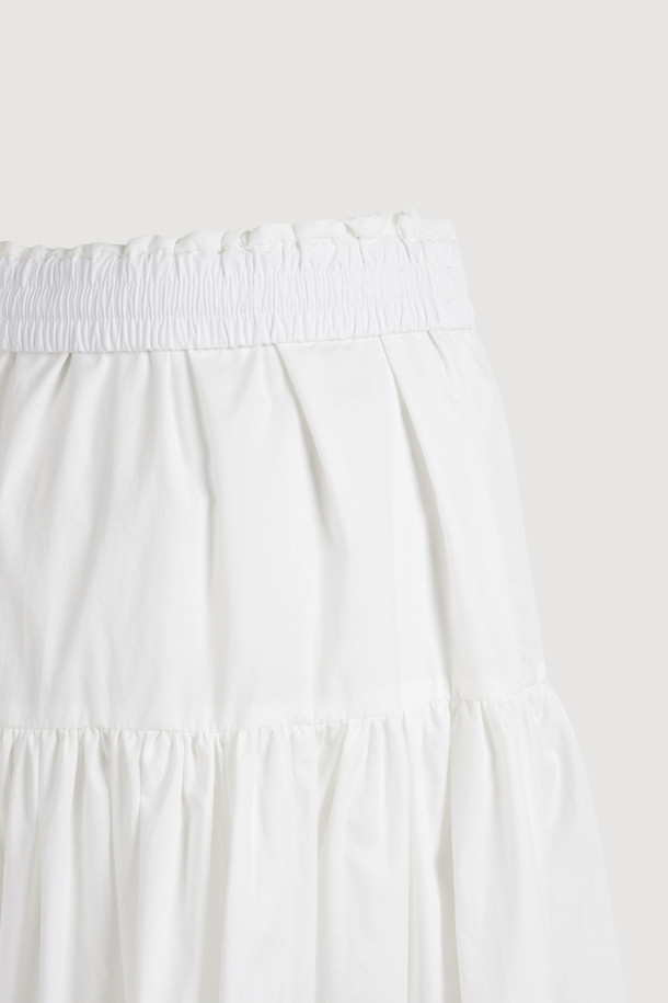 LUCKY CHOUETTE - 롱스커트 - Chouetties by LUCKY CHOUETTE_Waist String Long Skirt (white)