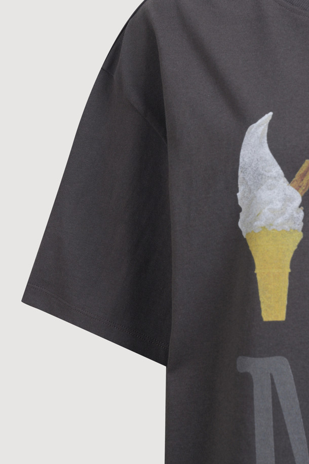LUCKY CHOUETTE - 반소매 티셔츠 - Chouetties by LUCKY CHOUETTE_Graphic Half Sleeve T-shirt (dark grey)