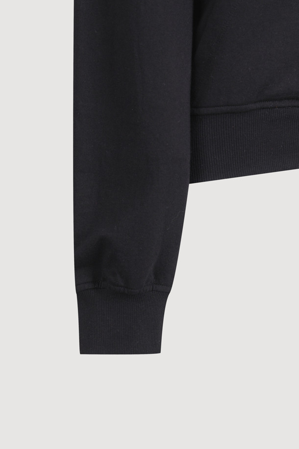 LUCKY CHOUETTE - 점퍼 - Chouetties by LUCKY CHOUETTE_Ribbon Point Hood Jumper (black)