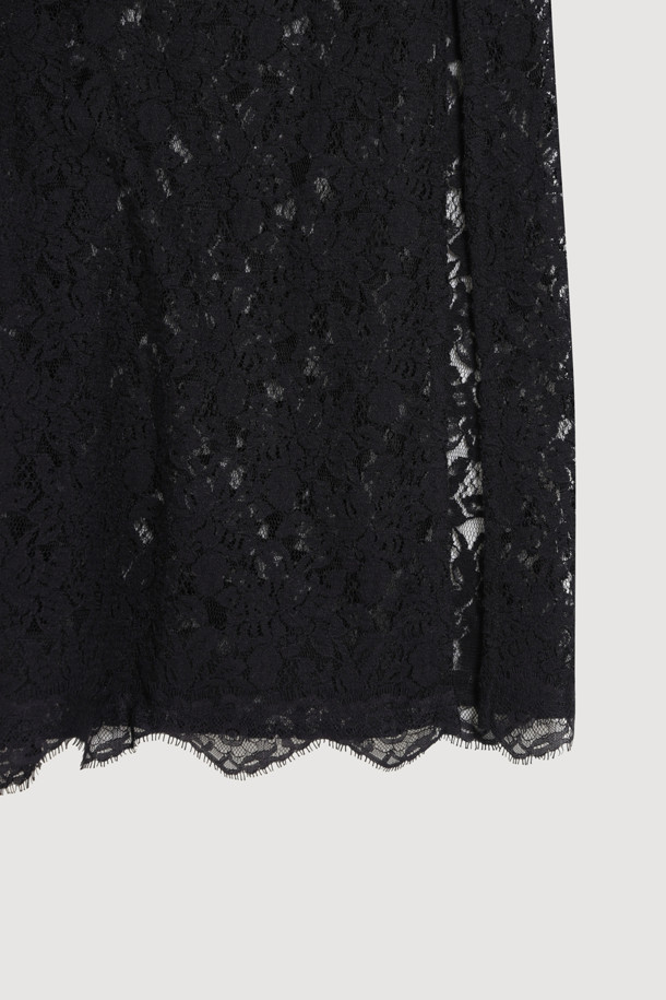 LUCKY CHOUETTE - 민소매 원피스 - [Holiday Edition] Lace Slip Dress (black)