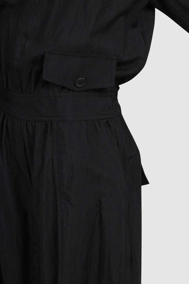 LUCKY CHOUETTE - 점프수트 - [Atelier] High Neck Jumpsuit (black)