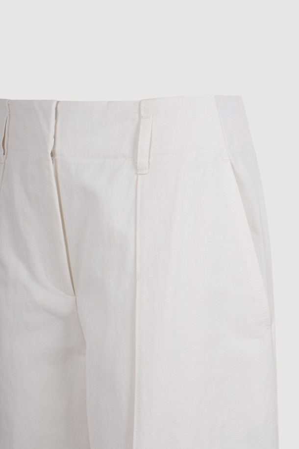 LUCKY CHOUETTE - 롱/미디팬츠 - Pintuck Point Cotton Pants (ivory)