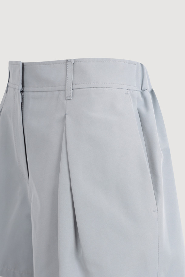 LUCKY CHOUETTE - 쇼트팬츠 - Tuck Point Back Banding Shorts (mint)