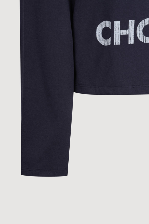 LUCKY CHOUETTE - 긴소매 티셔츠 - Chouette Point Long Sleeve T-shirt (dark navy)