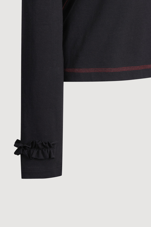 LUCKY CHOUETTE - 긴소매 티셔츠 - T-shirt (dark black)