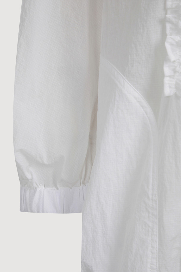 LUCKY CHOUETTE - 점퍼 - [Re-Order] Button Up Frill Jumper (white)