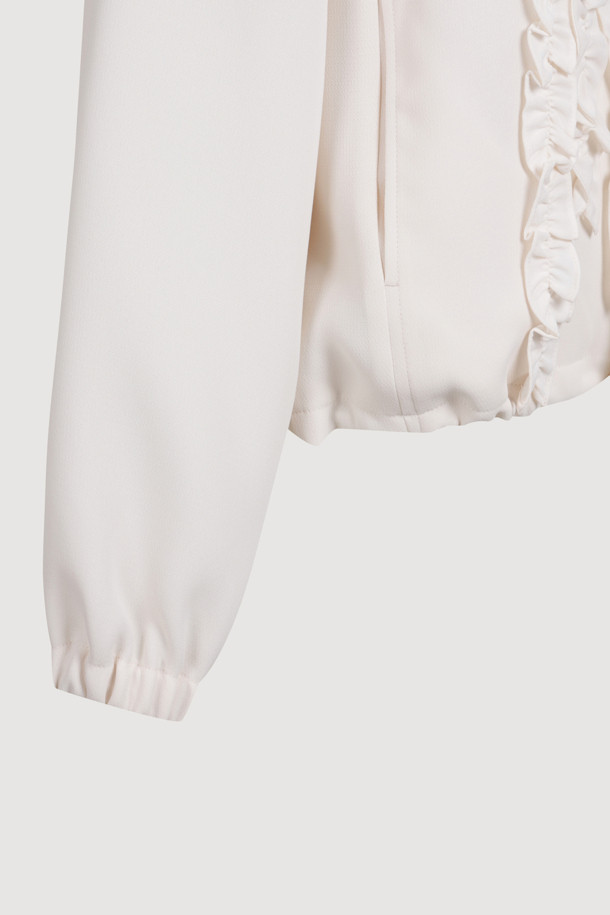 LUCKY CHOUETTE - 점퍼 - Frill Point Jumper (ivory)