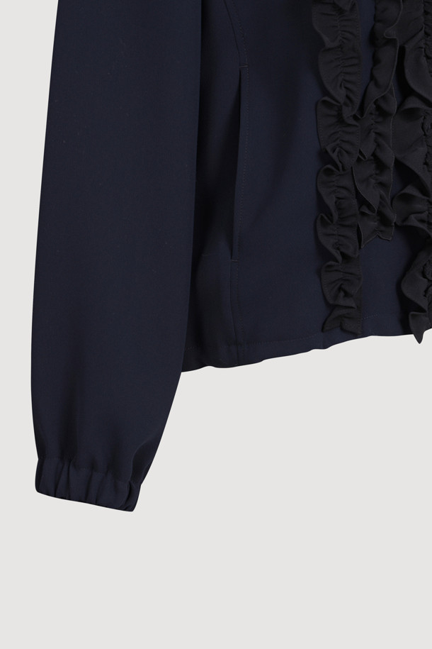 LUCKY CHOUETTE - 점퍼 - Frill Point Jumper (dark navy)