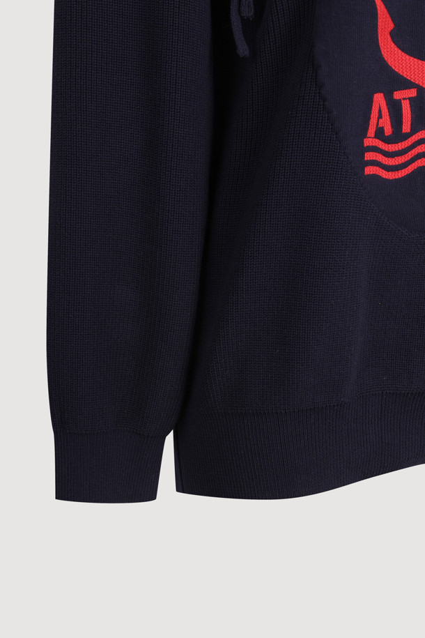 LUCKY CHOUETTE - 스웨터 - [Atelier] Big Anchor Point Pullover (dark navy)