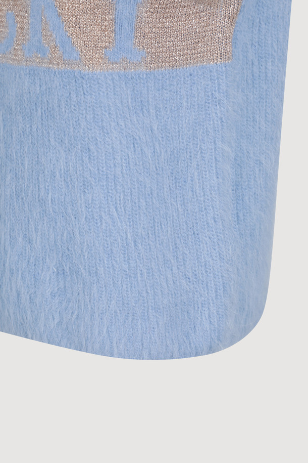 LUCKY CHOUETTE - 스웨터 - [Holiday Edition] Angora Sleeveless Knit Pullover (blue)