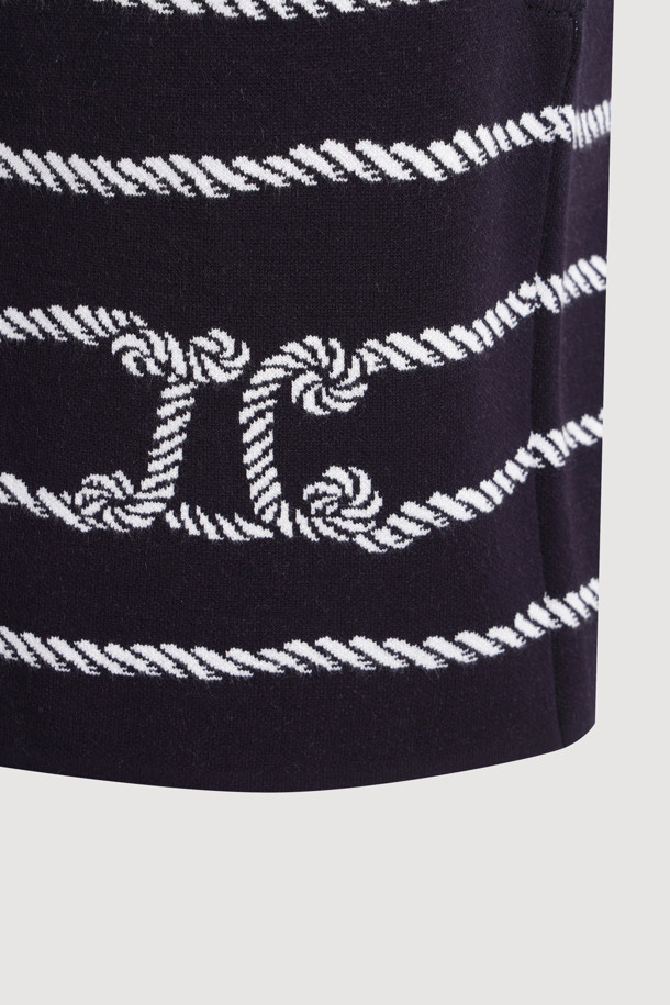 LUCKY CHOUETTE - 베스트 - Stripe Knit Vest (dark navy)