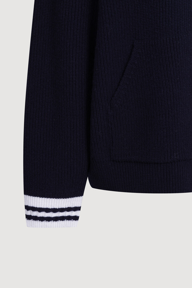 LUCKY CHOUETTE - 가디건 - Mini Sailor Knit Cardigan (navy)