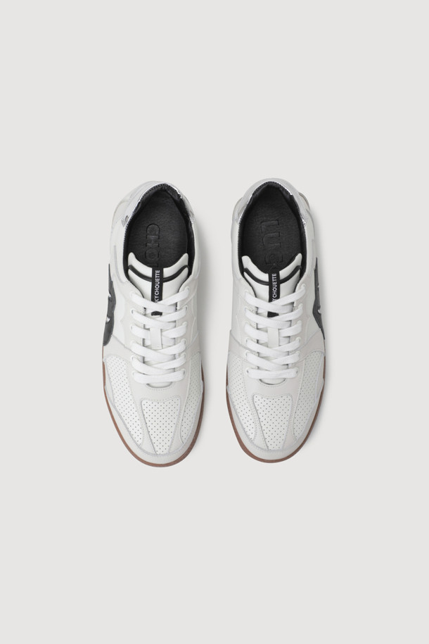 LUCKY CHOUETTE - 스니커즈 - [Holiday Edition] Front Punching Color Block Sneakers (white)