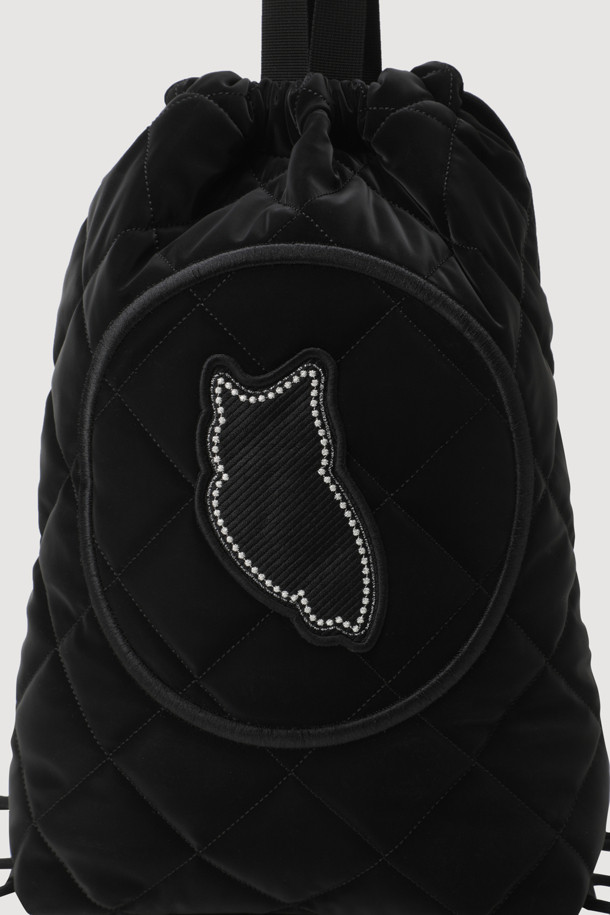 LUCKY CHOUETTE - 백팩 - [Holiday Edition] Chouette Patch Quilting Back Pack (black)