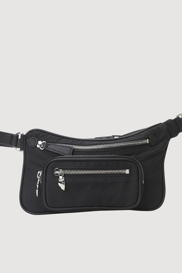 LUCKY CHOUETTE - 클러치/파우치 - Square Mini Belt Bag (black)