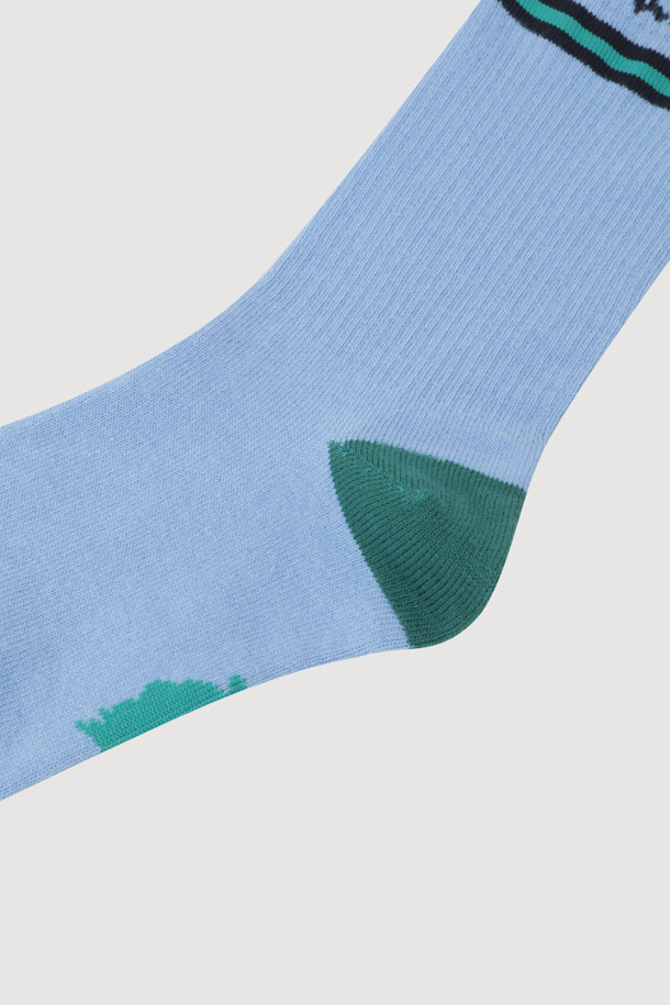 LUCKY CHOUETTE - 양말 - Lettering Socks (bule)