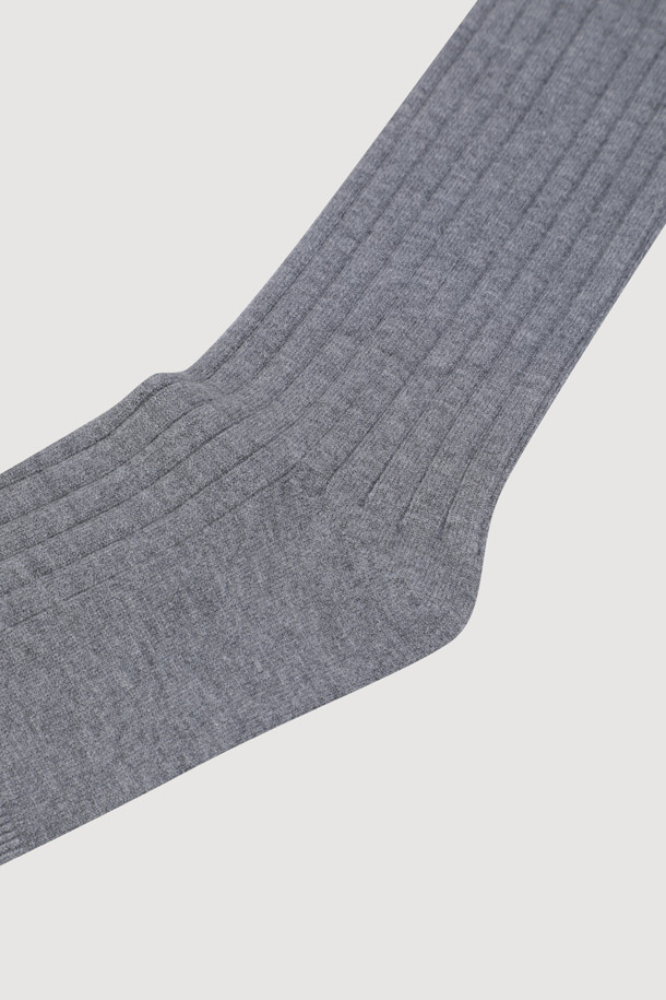 LUCKY CHOUETTE - 양말 - A-Kint Knee Socks (grey)