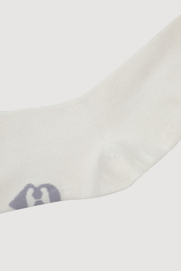 LUCKY CHOUETTE - 양말 - Lettering Point Socks(white)