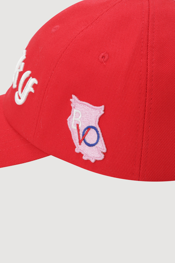 LUCKY CHOUETTE - 모자 - Lettering Ball Cap (red)