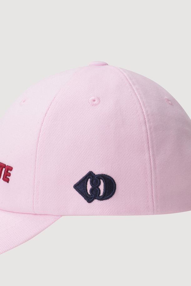 LUCKY CHOUETTE - 모자 - Lettering Embroidery Color Ball Cap (pink)