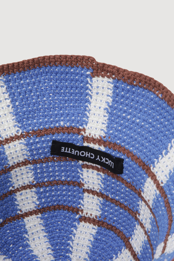 LUCKY CHOUETTE - 모자 - Handmade Bucket Hat (blue)