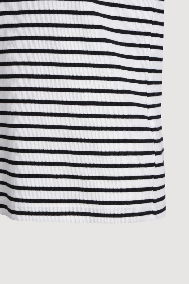 LUCKY CHOUETTE - 티셔츠 - Stripe Sleeveless T-shirt (ivory)