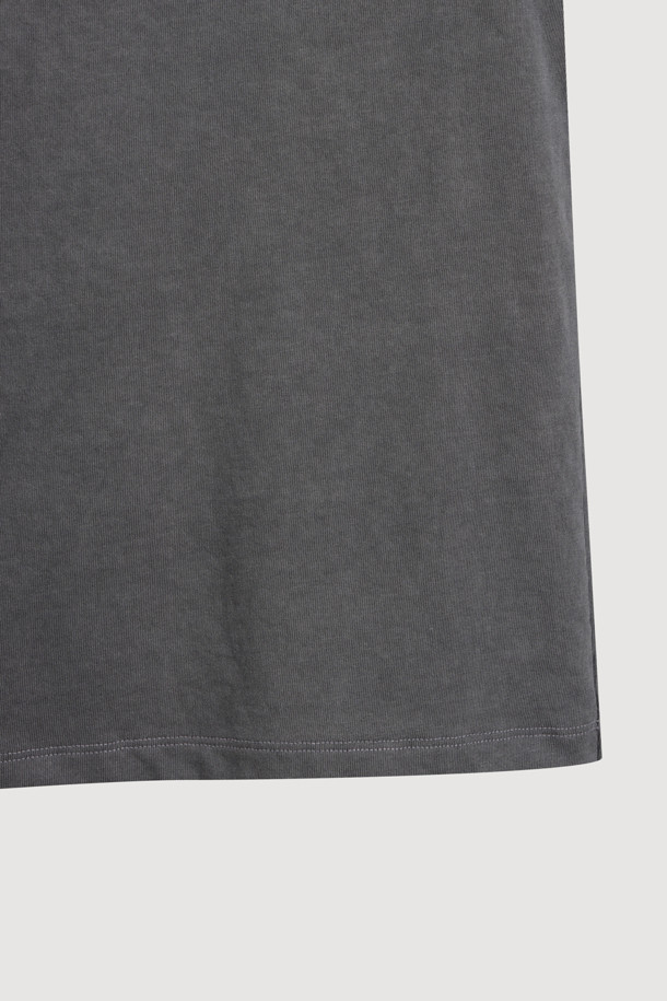 LUCKY CHOUETTE - 반소매 티셔츠 - Chouetties by LUCKY CHOUETTE_Back Print Loose Fit Short T-shirt (dark grey)