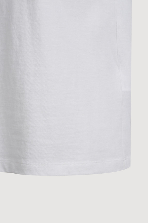 LUCKY CHOUETTE - 반소매 티셔츠 - Chouetties by LUCKY CHOUETTE_Lettering Slim Fit Half Sleeve T-shirt (white)