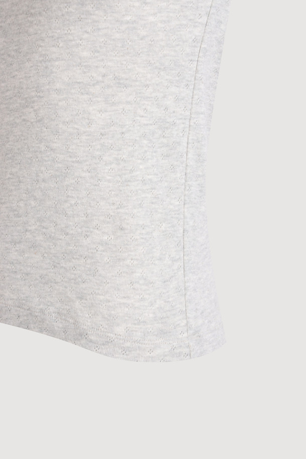 LUCKY CHOUETTE - 반소매 티셔츠 - Chouetties by LUCKY CHOUETTE_Baby Fit Half Sleeve T-shirt (melange grey)