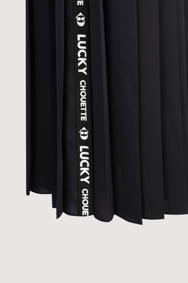 LUCKY CHOUETTE - 민소매 원피스 - Color Block Slip Dress (black)